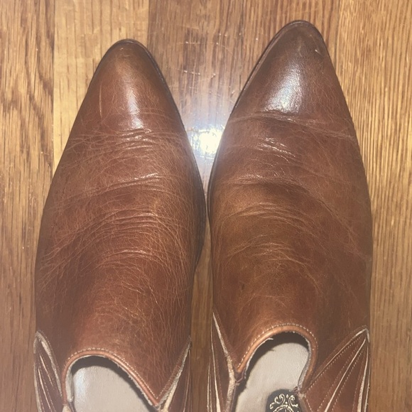 Salpy made in USA Brown Leather Loafers Classic Slip-Ons size 8 preowned - Picture 4 of 12